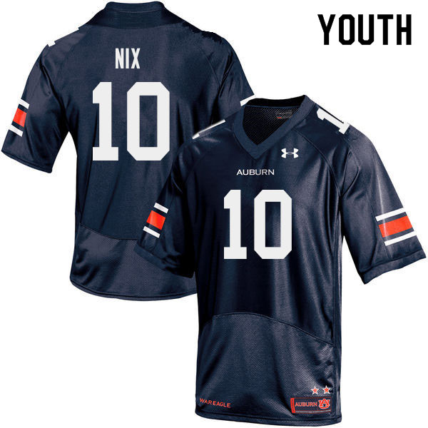 Youth #10 Bo Nix Auburn Tigers College Football Jerseys Sale-Navy